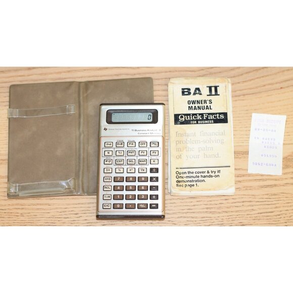 Texas Instruments TI BA-II Business | Vintage 1980s | WORKS - Picture 1 of 12